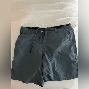Howler hydrid shorts - greyish/ blue - 32 waist -  8in inseam